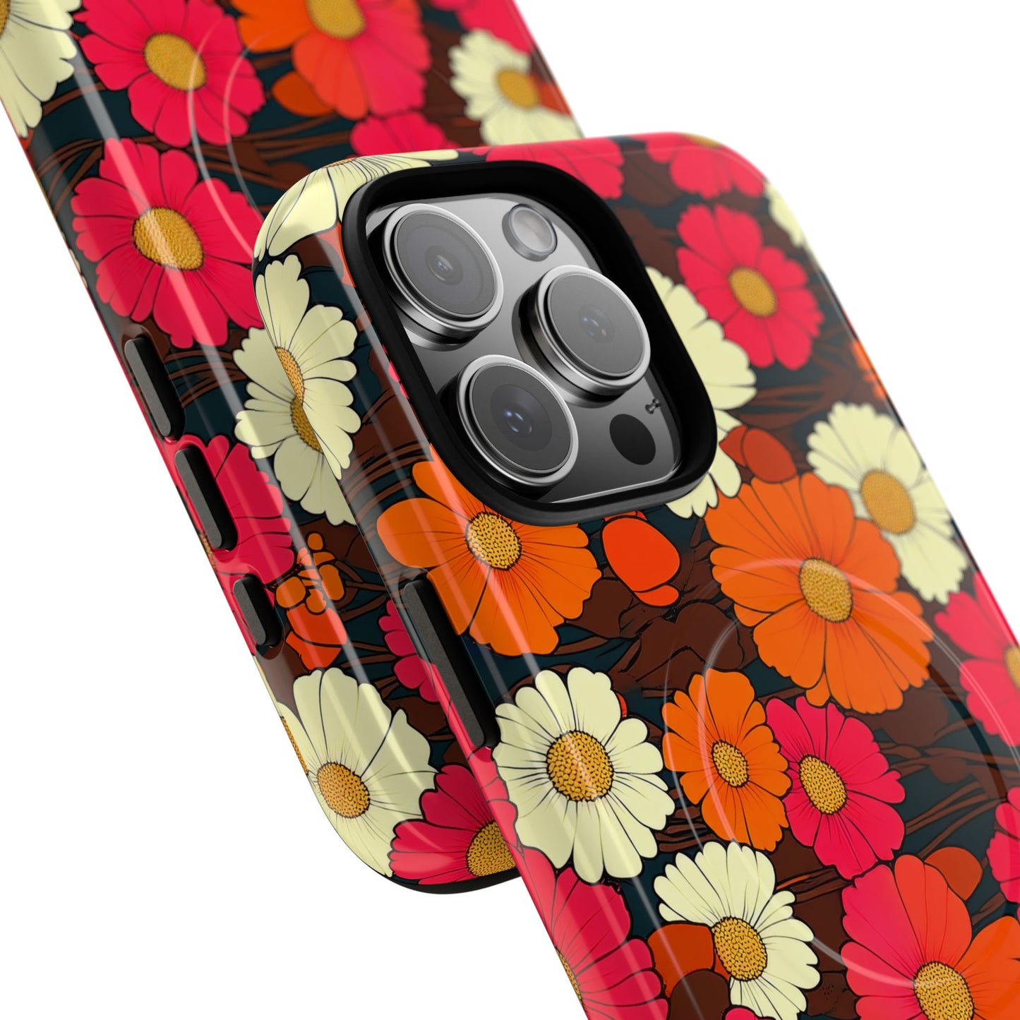 Flower Power Vintage Phone Tough Magnetic Case