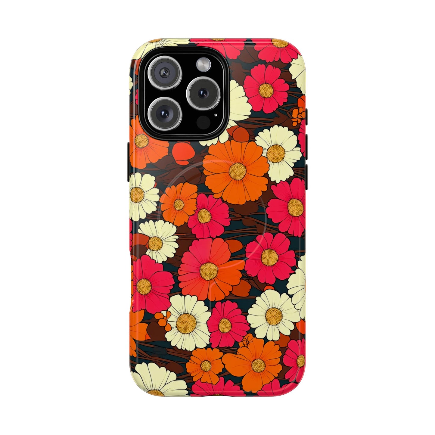 Flower Power Vintage Phone Tough Magnetic Case