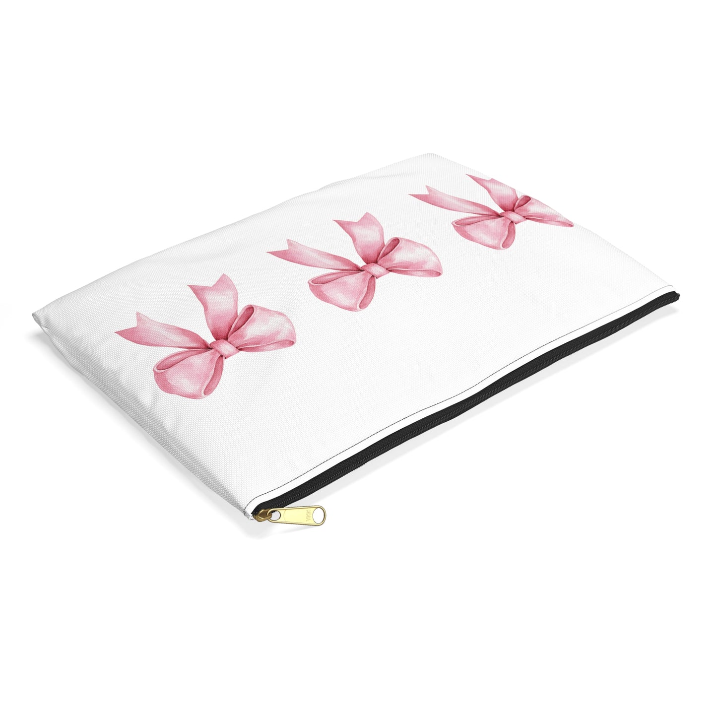 Bridal Accessory Pouch - Team Bride with Pink Bows