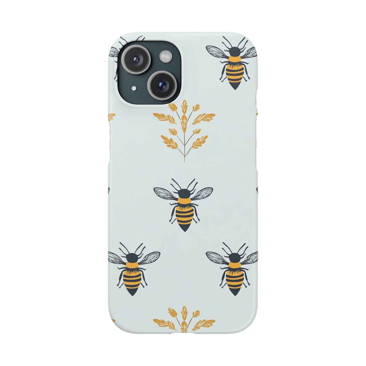 Blue Buzzing Bees Snap Case
