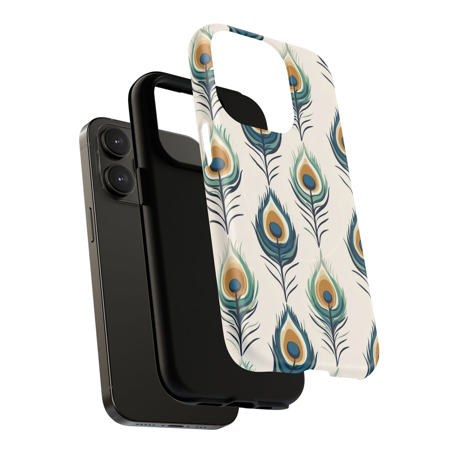 Peacock Feather Phone Tough Magnetic Case