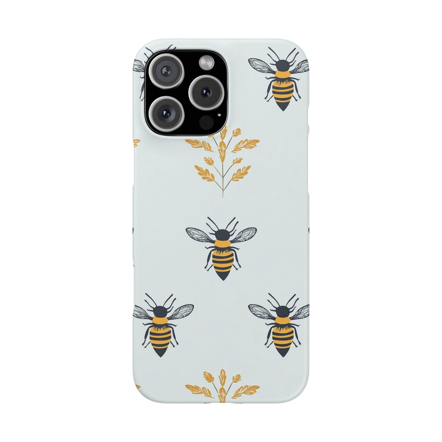 Blue Buzzing Bees Snap Case