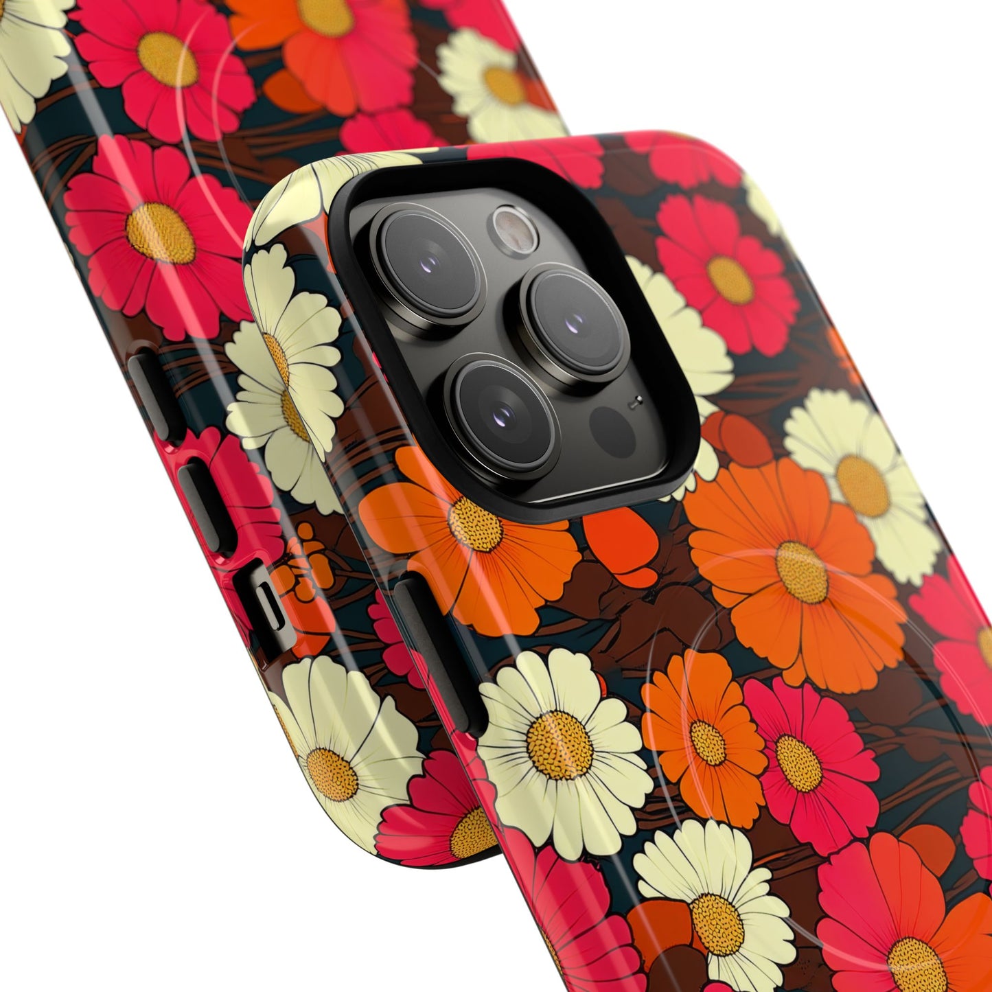 Flower Power Vintage Phone Tough Magnetic Case