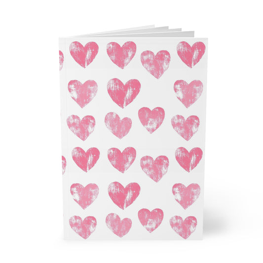 Stroke of Love - Pink Heart Notebook A5