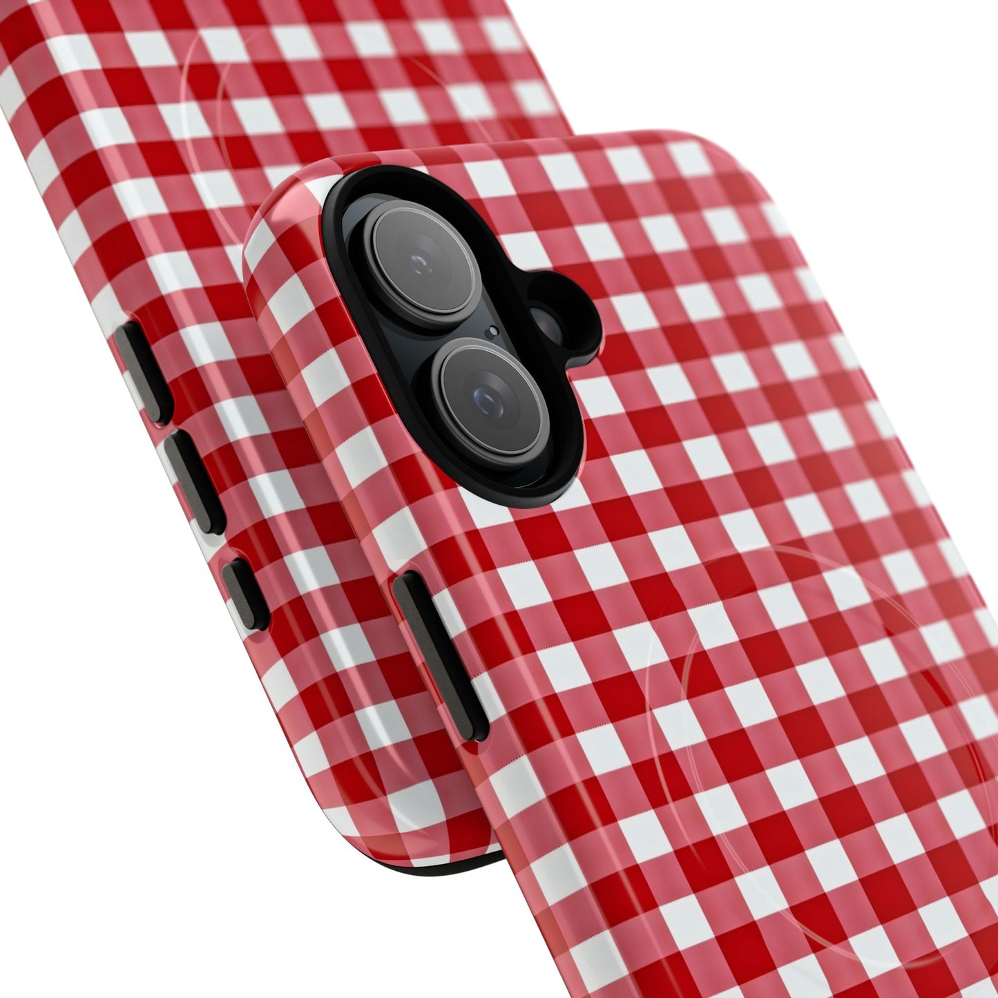 Red Plaid Tough Magnetic Phone Case