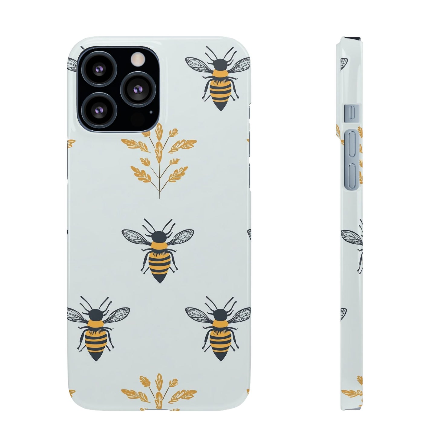 Blue Buzzing Bees Snap Case