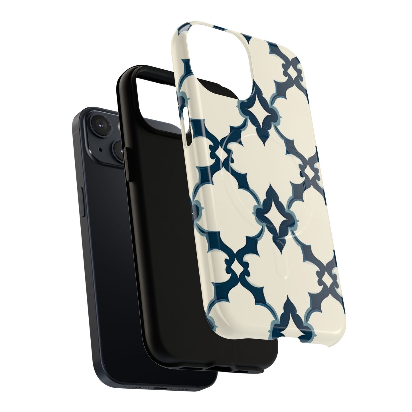Midnight Quatrefoil Tough Magnetic Case
