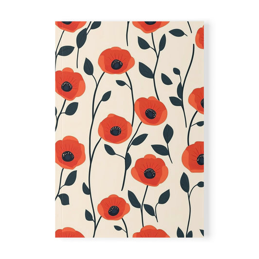 Poppy Fields A5 Notebook