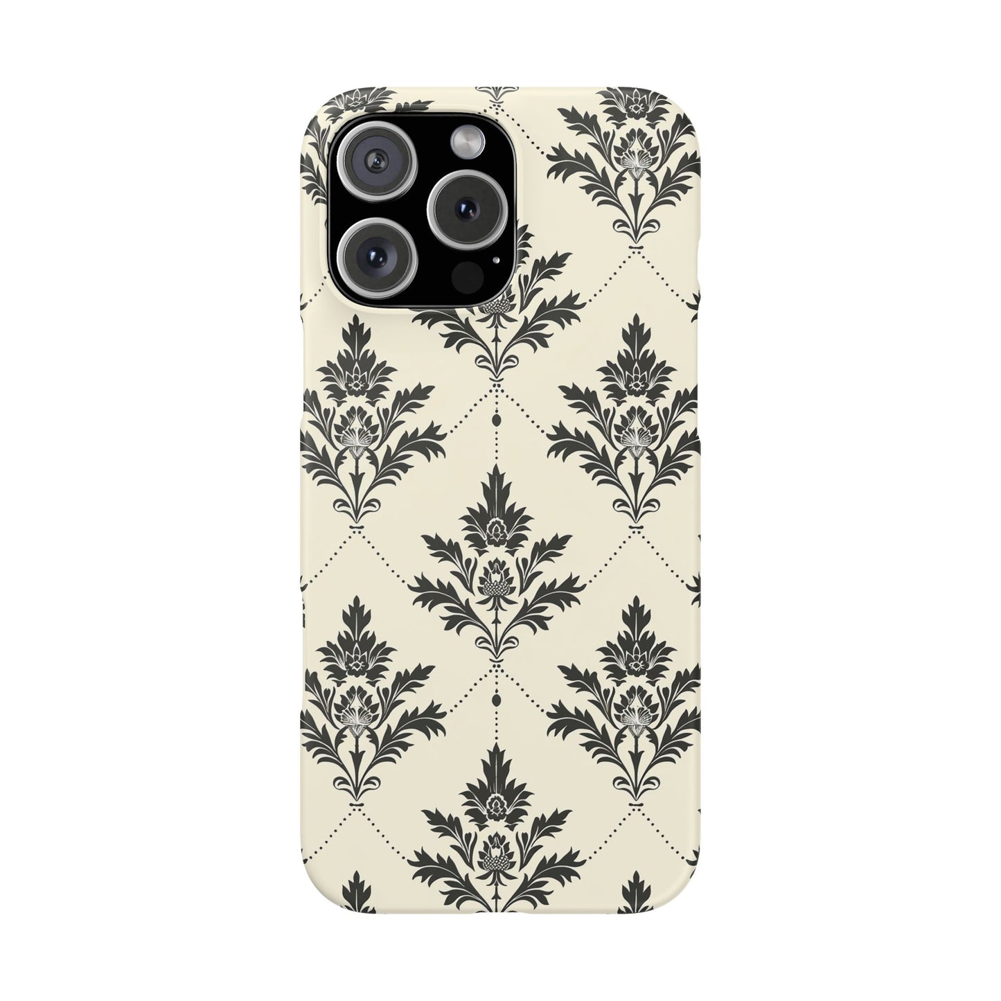 Midnight Damask Snap Case