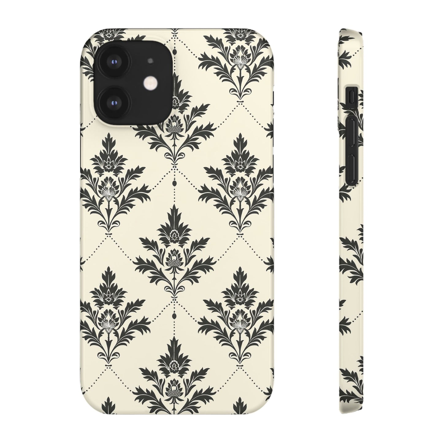 Midnight Damask Snap Case