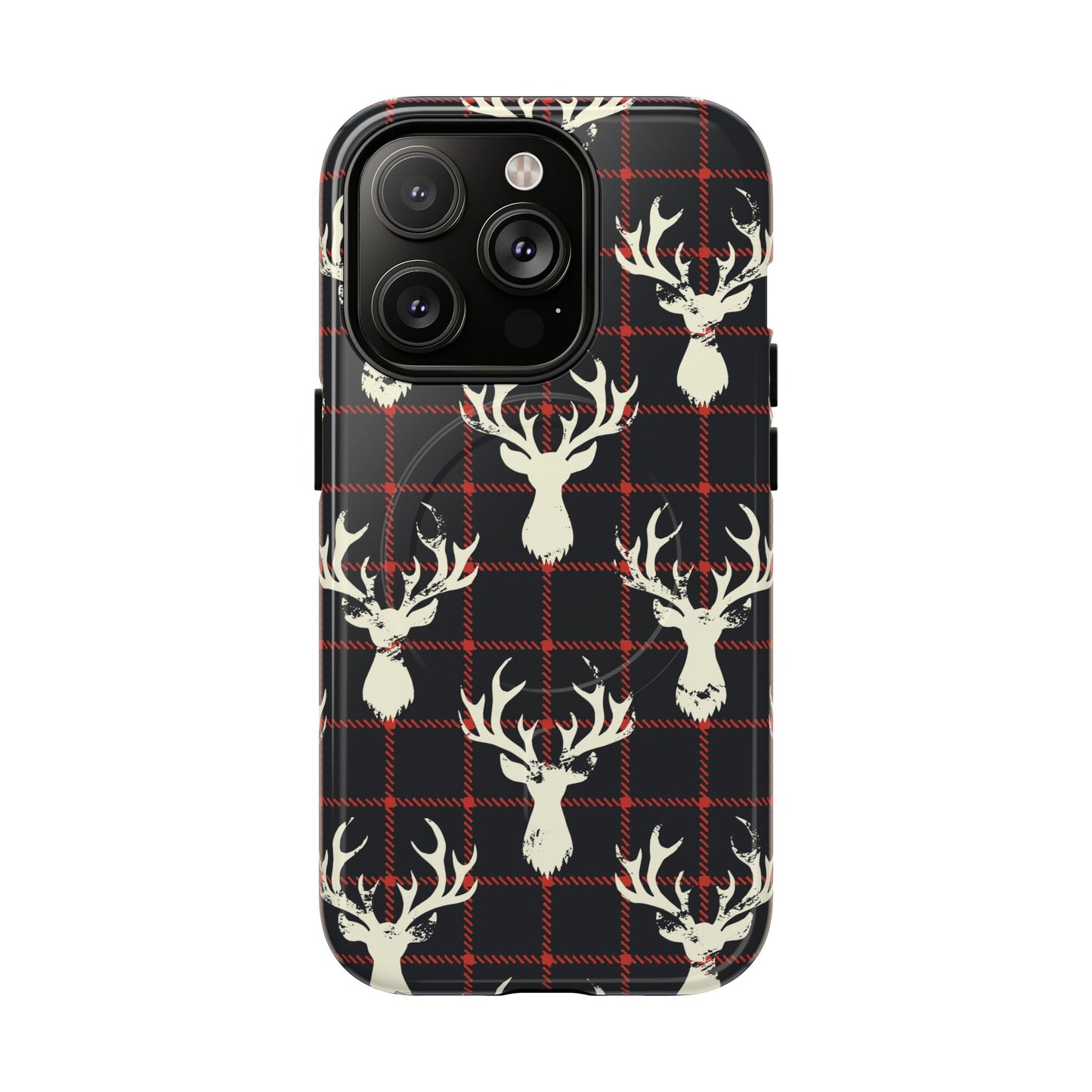 Stag Plaid Tough Magnetic Case