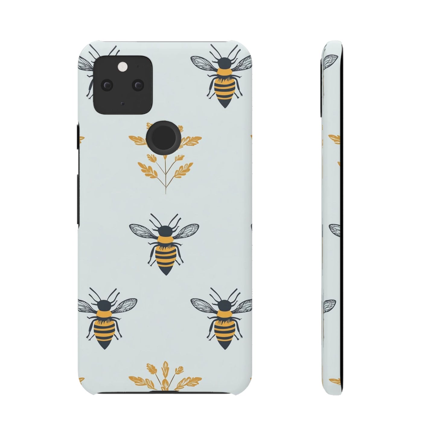 Blue Buzzing Bees Snap Case