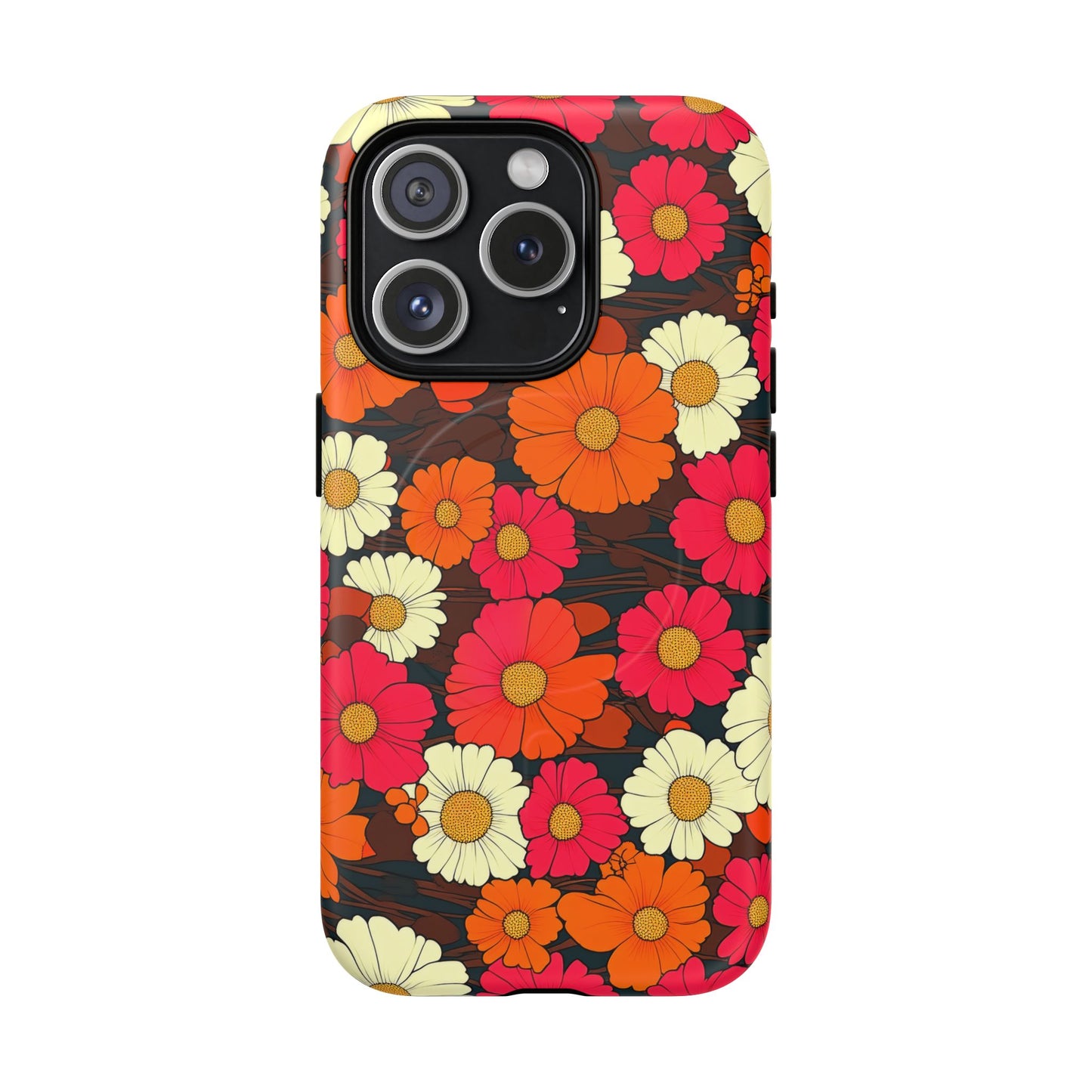 Flower Power Vintage Phone Tough Magnetic Case
