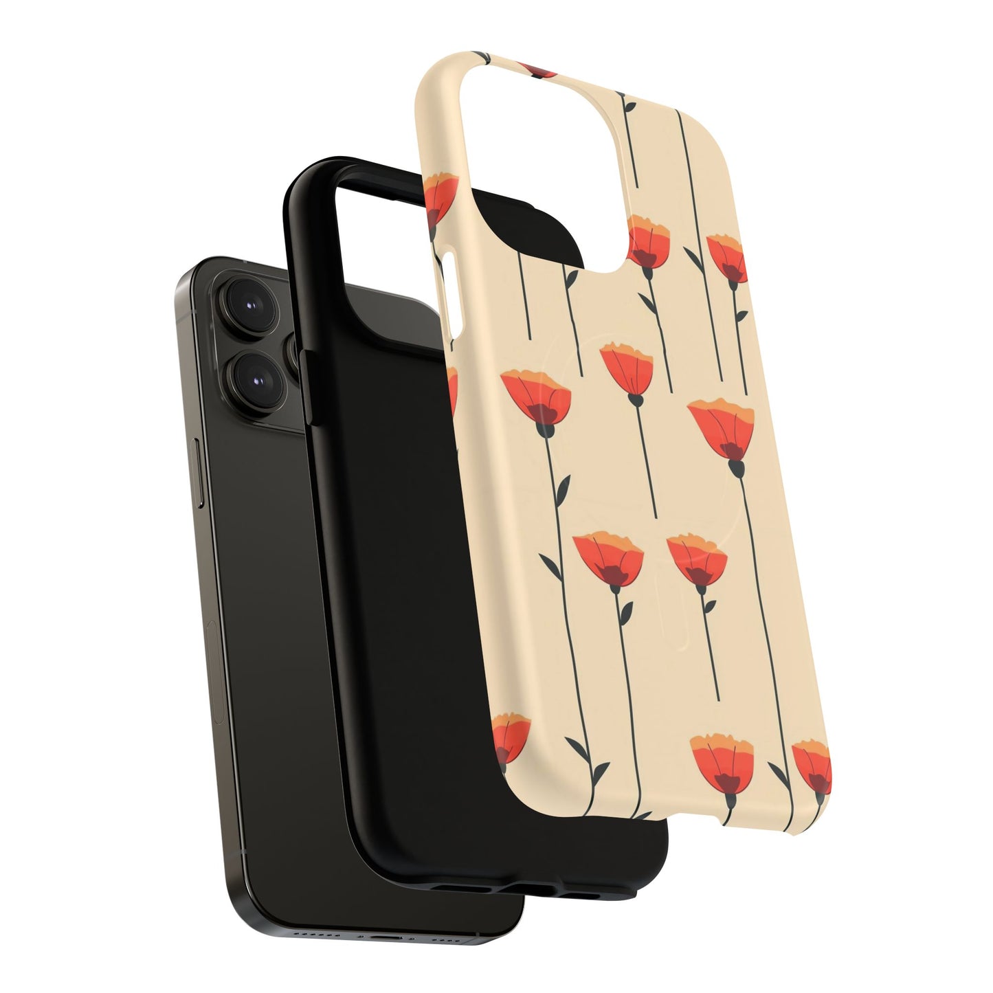 Poppy Line Tough Magnetic Phone Case