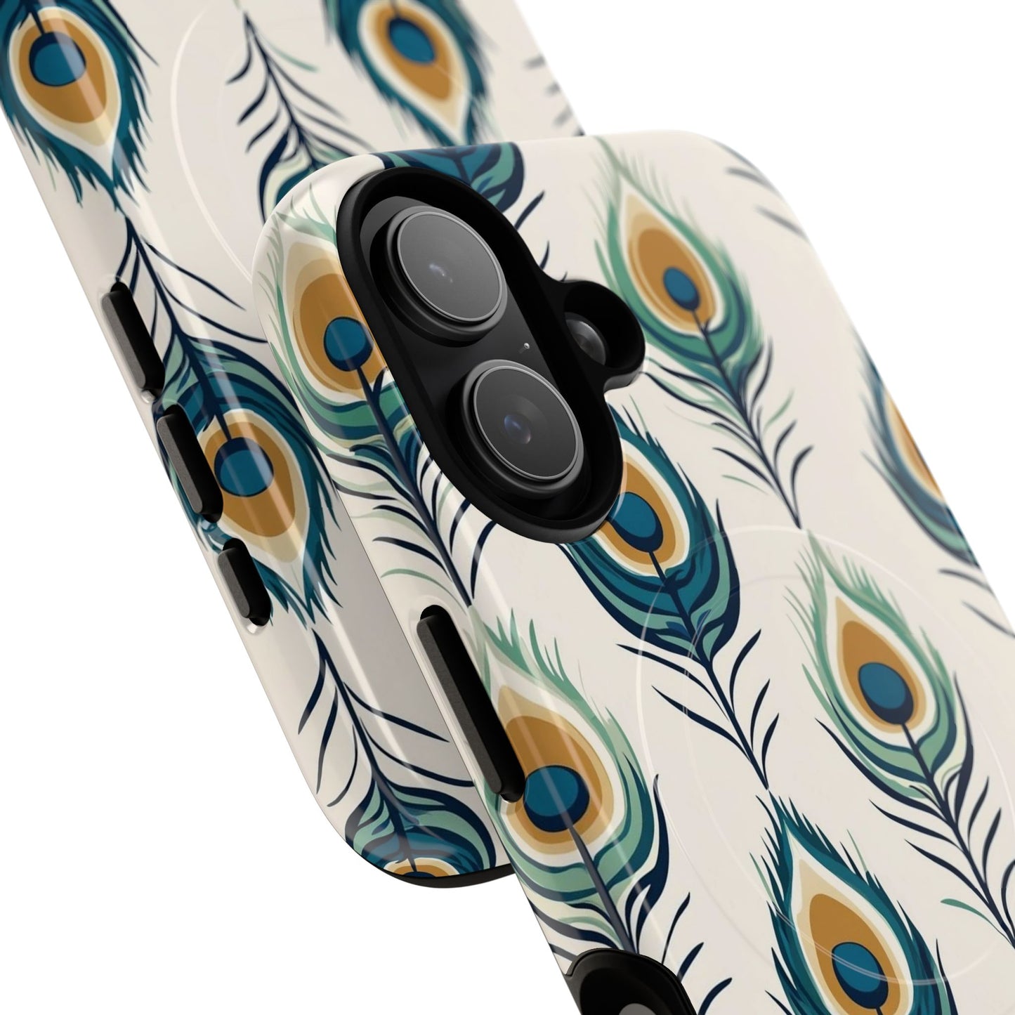 Peacock Feather Phone Tough Magnetic Case