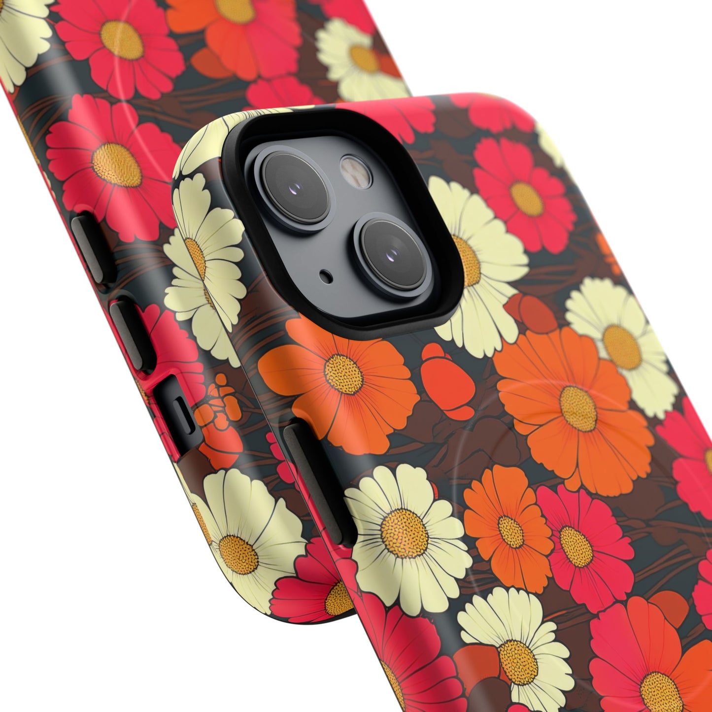 Flower Power Vintage Phone Tough Magnetic Case