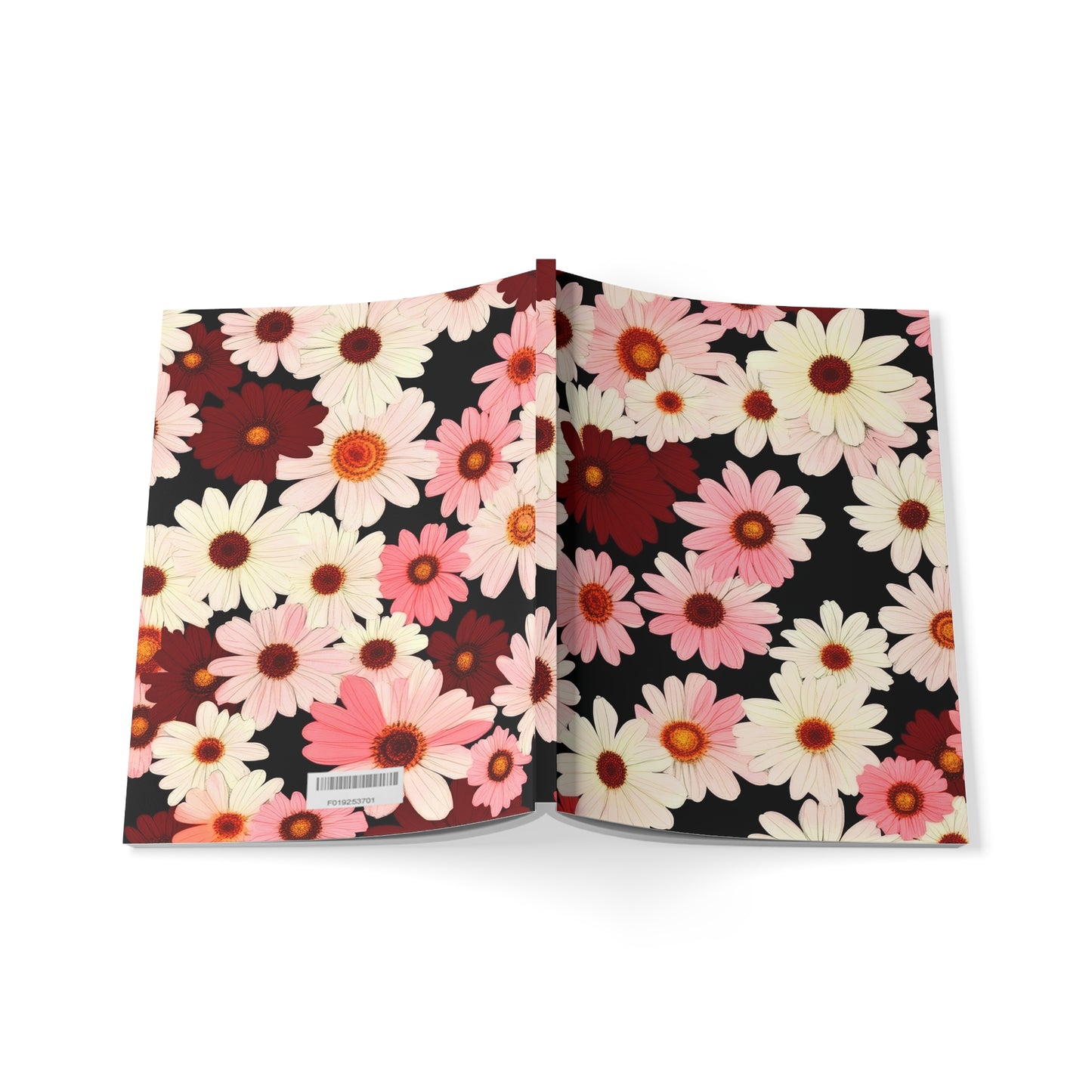 Petal Swing Retro Floral Softcover Notebook, A5
