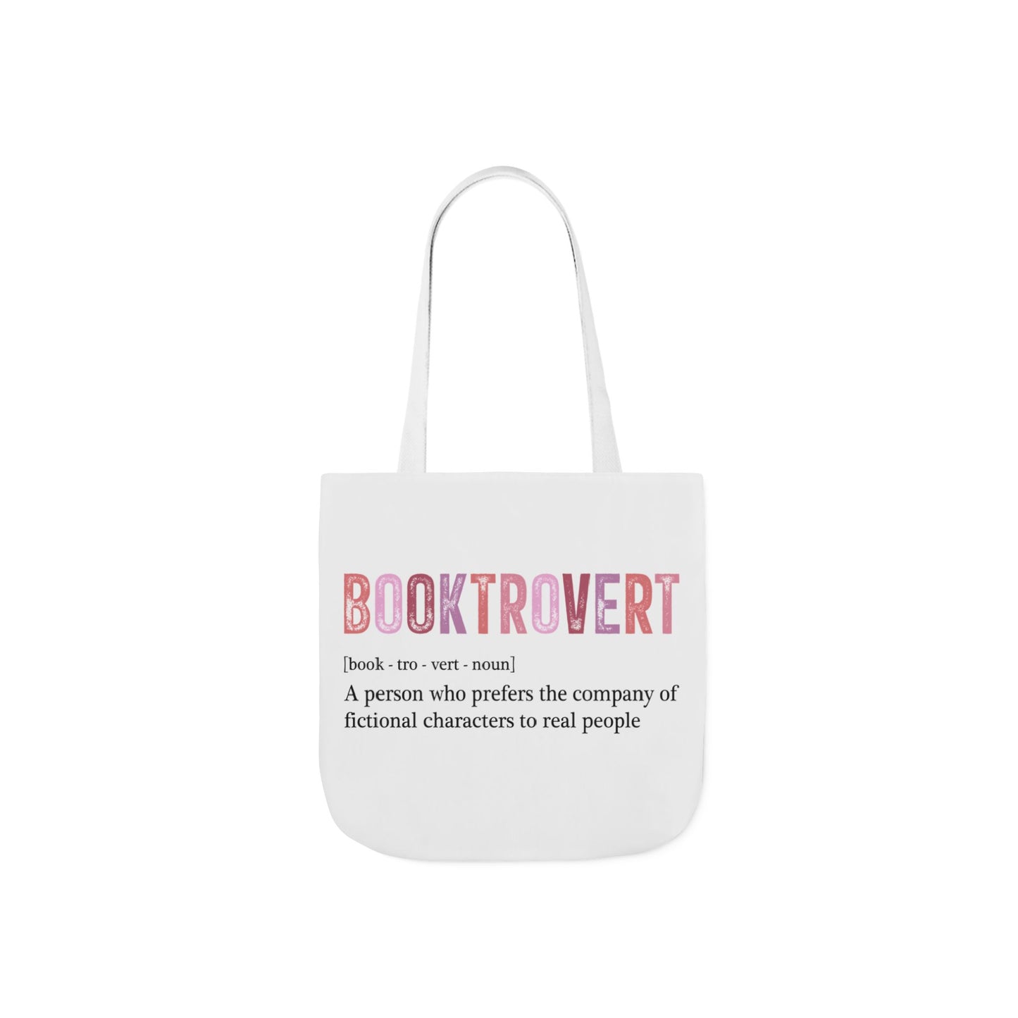 Book Lover's Canvas Tote Bag - Booktrovert