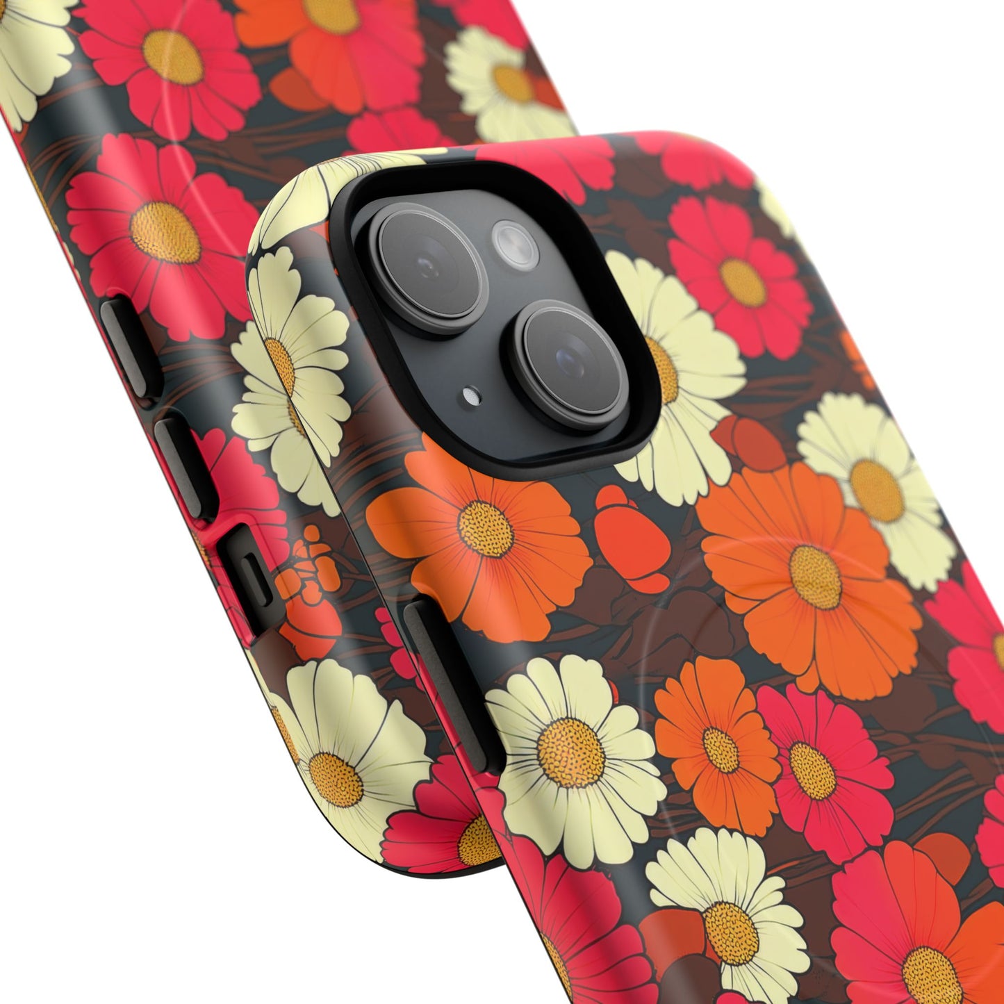 Flower Power Vintage Phone Tough Magnetic Case