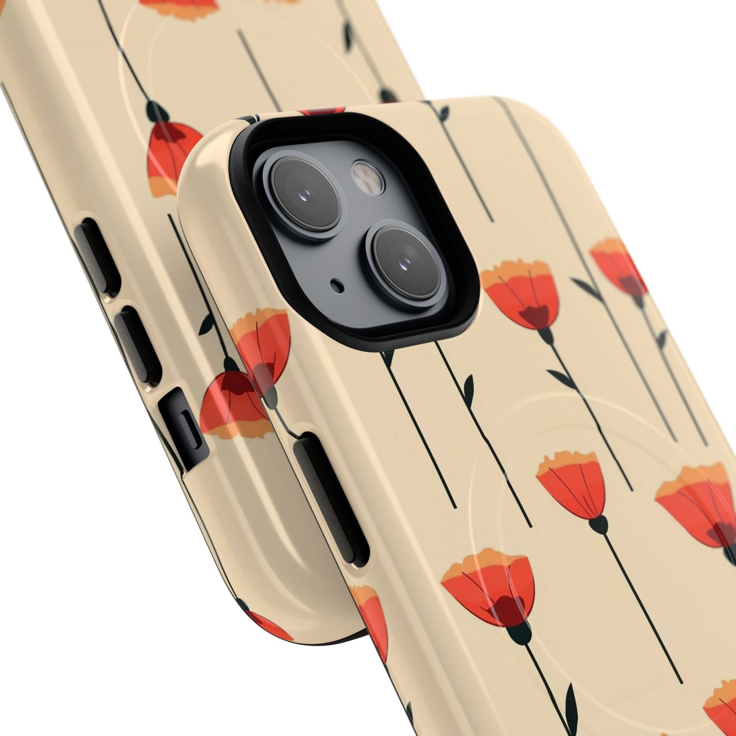 Poppy Line Tough Magnetic Phone Case
