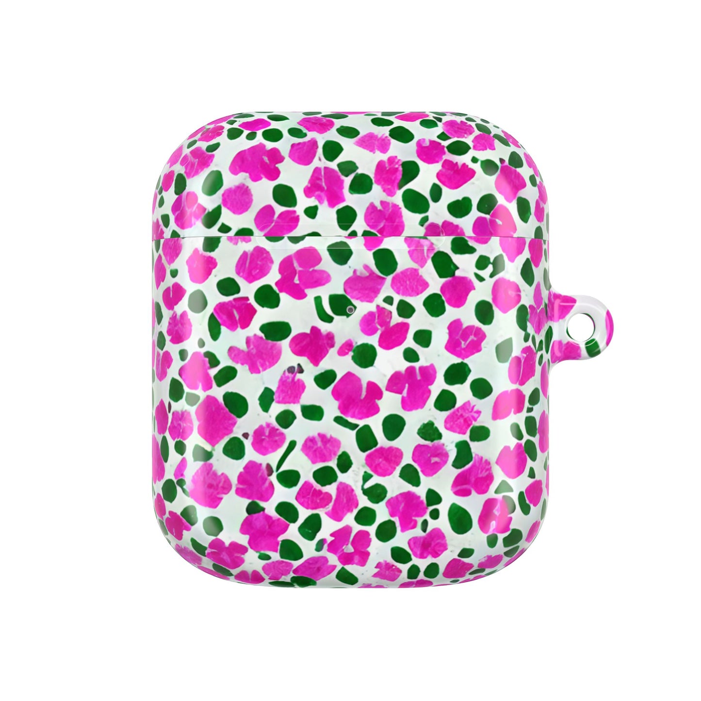 Petal Riot - Fuschia & Green Abstract AirPod Case