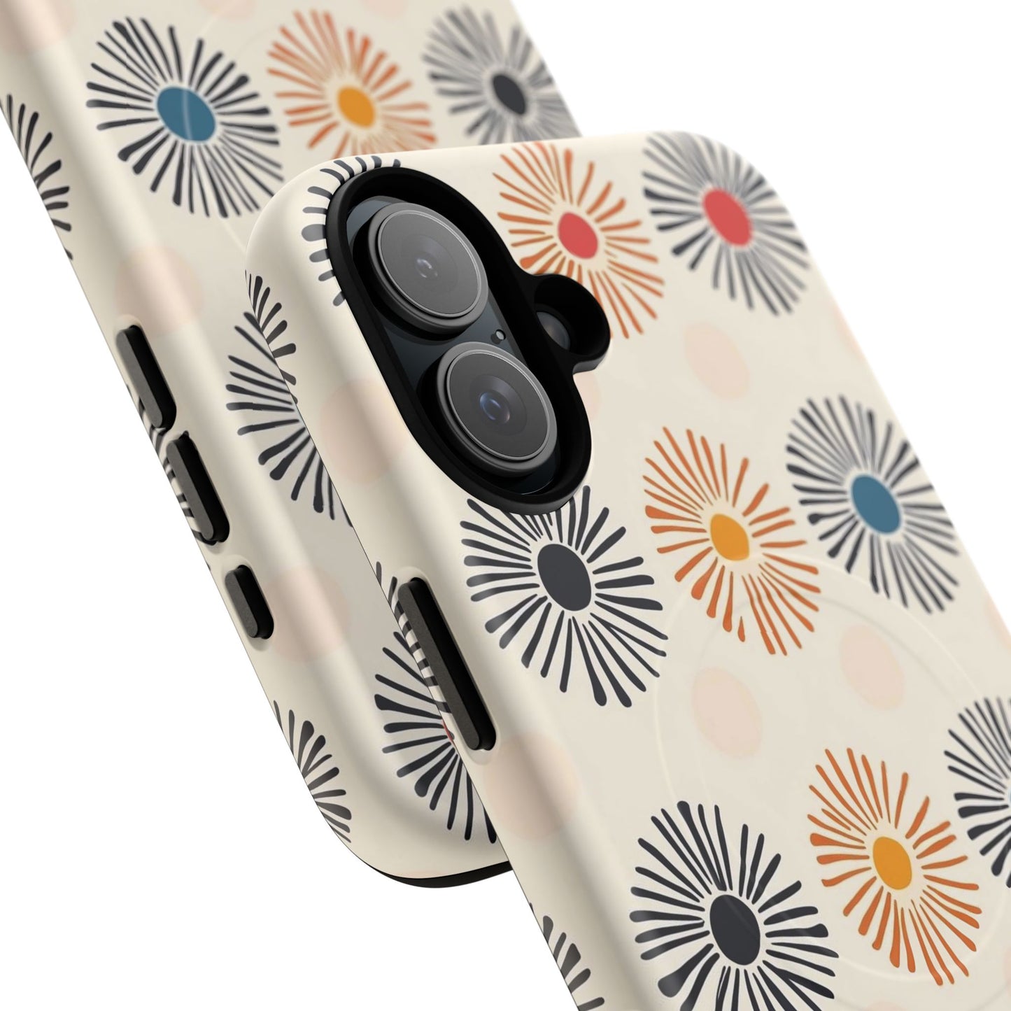 Burstwise Colorful Floral Tough Magnetic Case