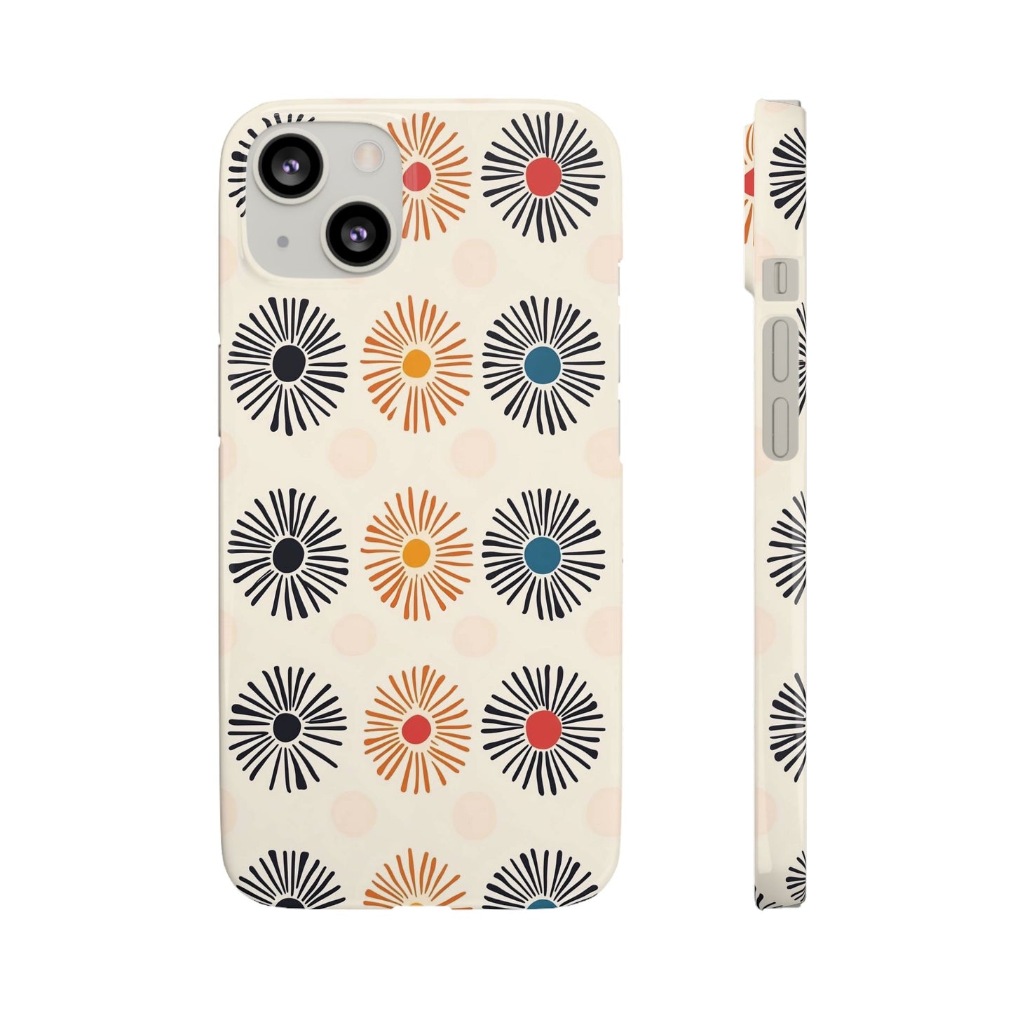 Burstwise Colorful Floral Snap Case