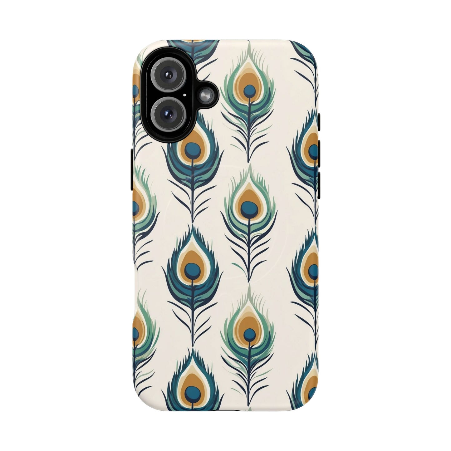 Peacock Feather Phone Tough Magnetic Case