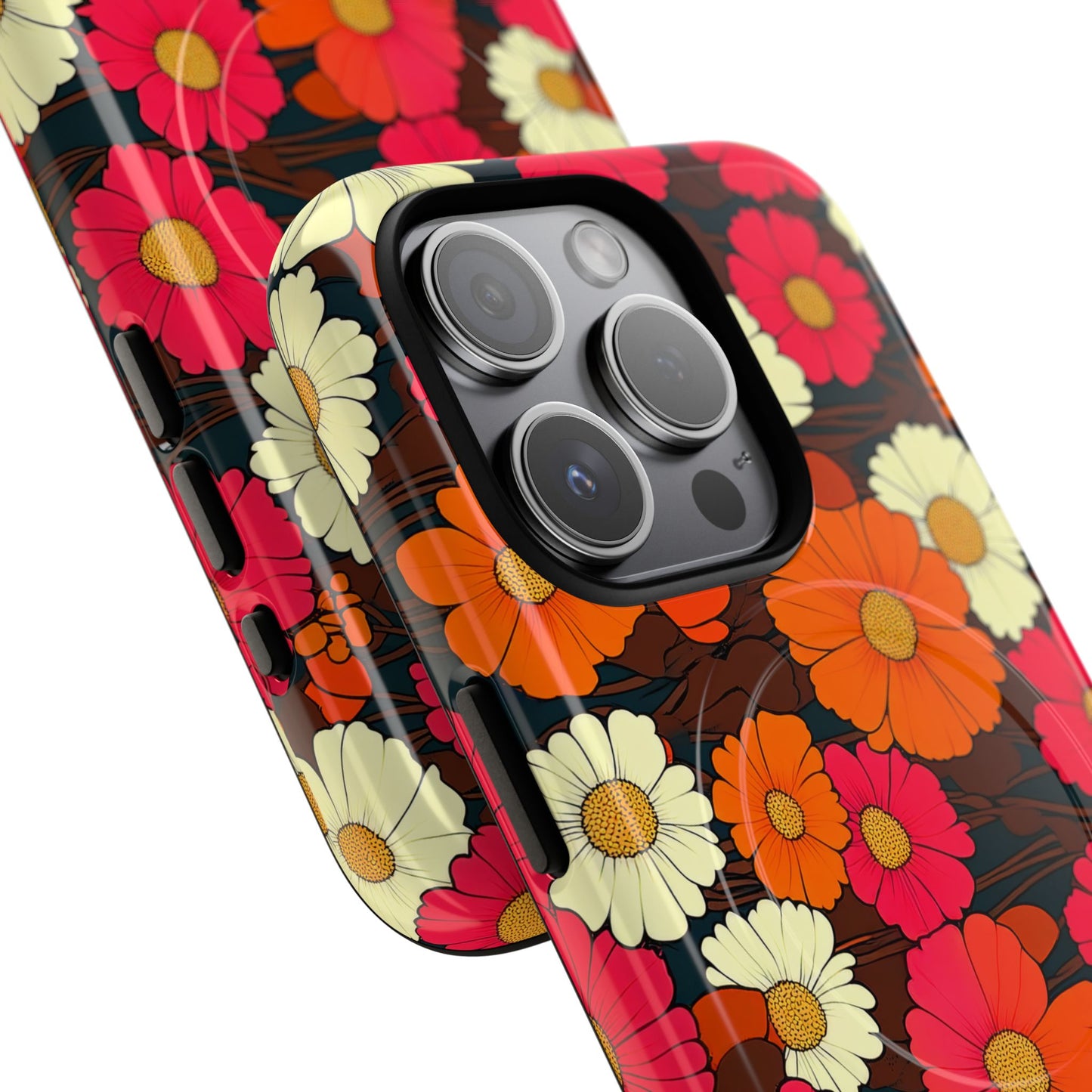 Flower Power Vintage Phone Tough Magnetic Case