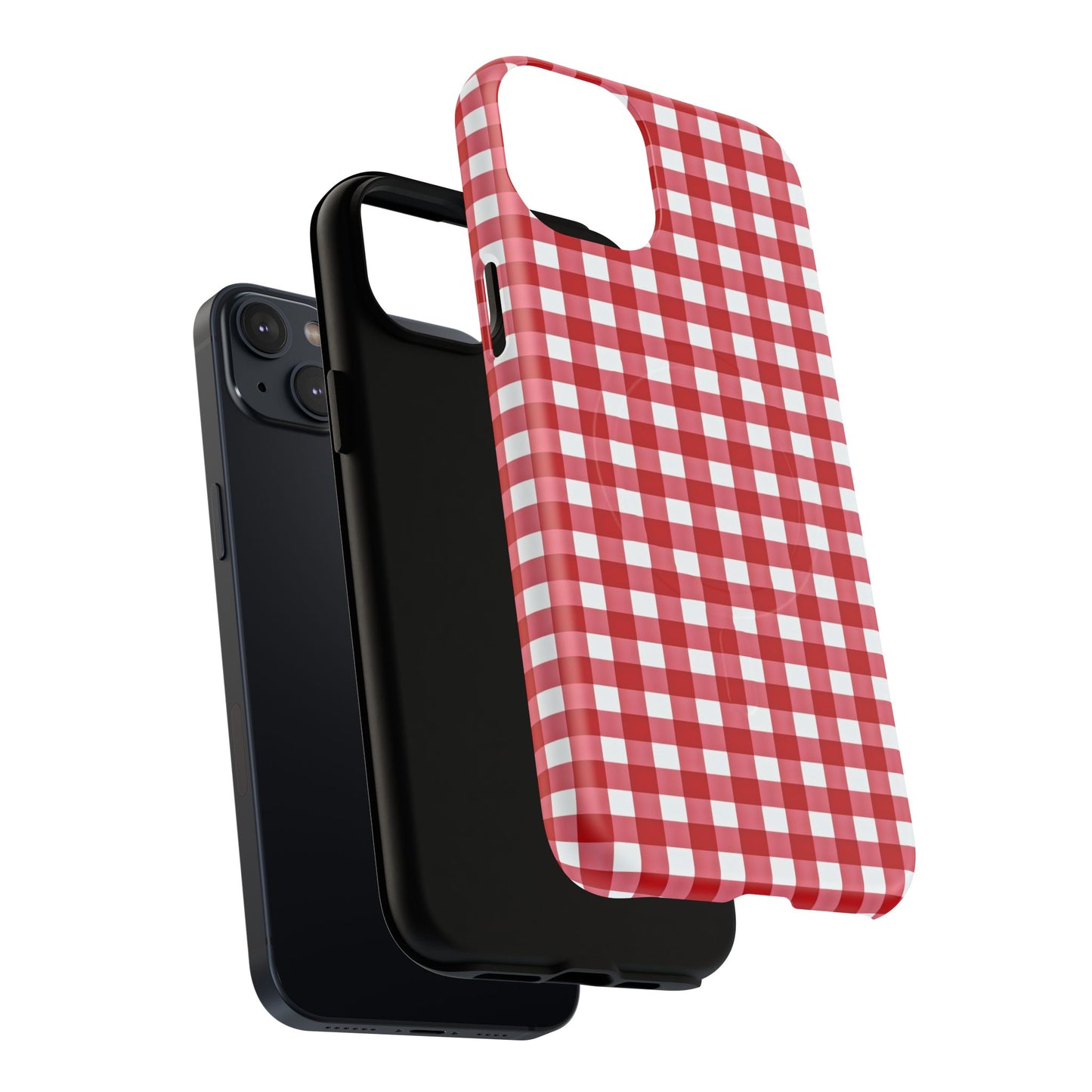 Red Plaid Tough Magnetic Phone Case