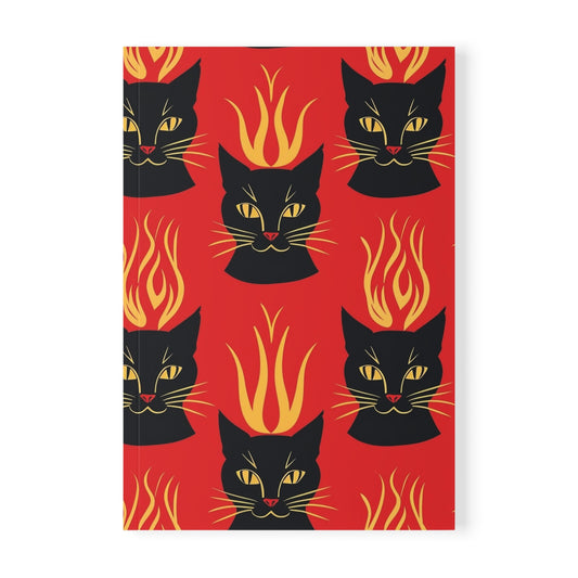 Devil Kitty Softcover Notebook, A5 Journal