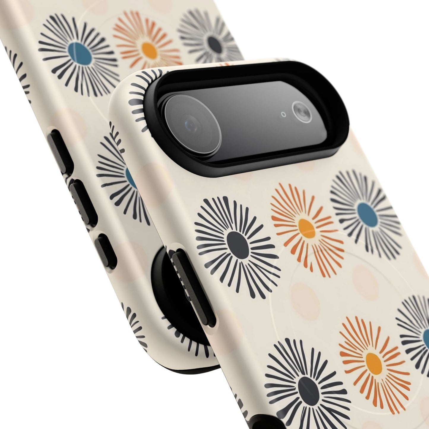 Burstwise Colorful Floral Tough Magnetic Case