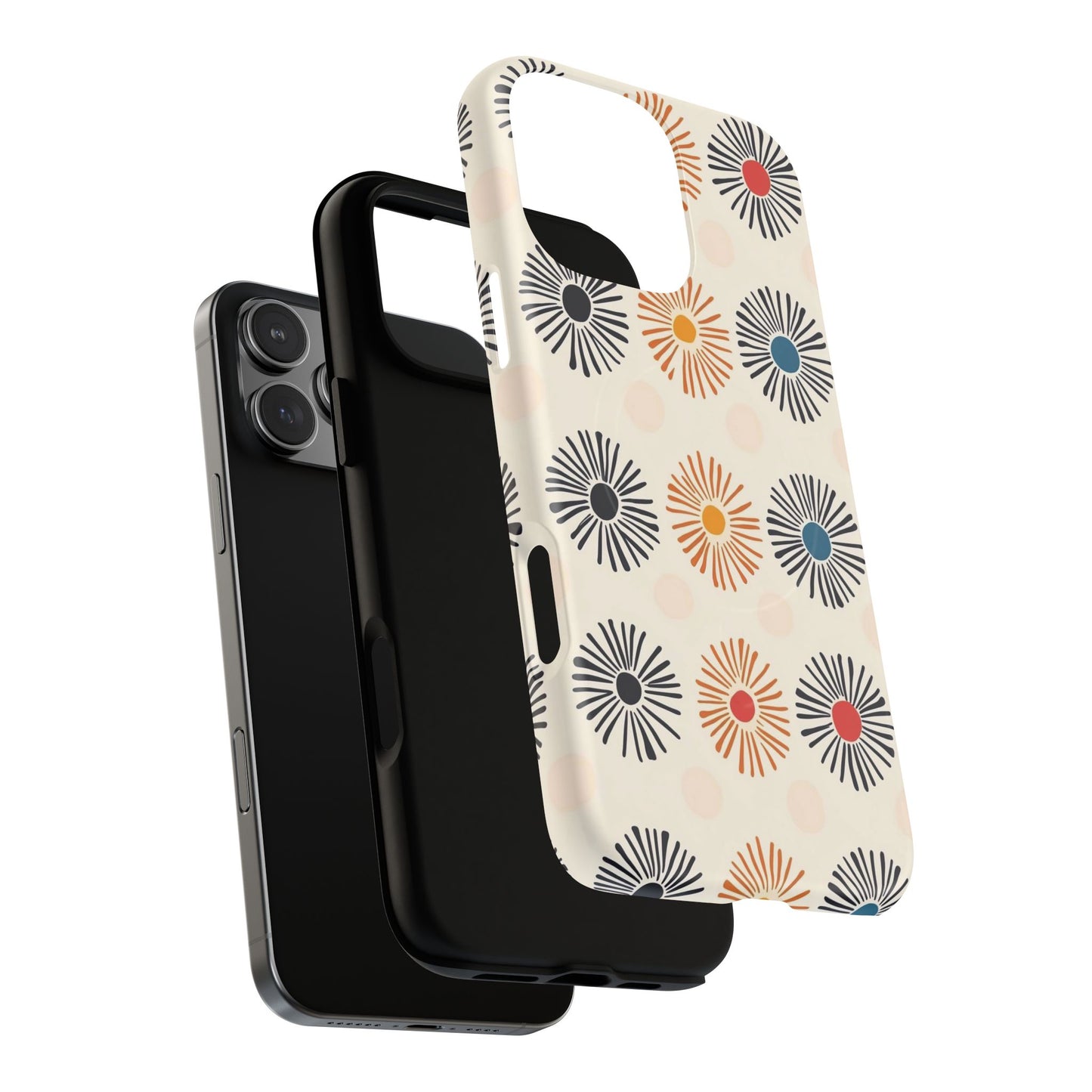 Burstwise Colorful Floral Tough Magnetic Case
