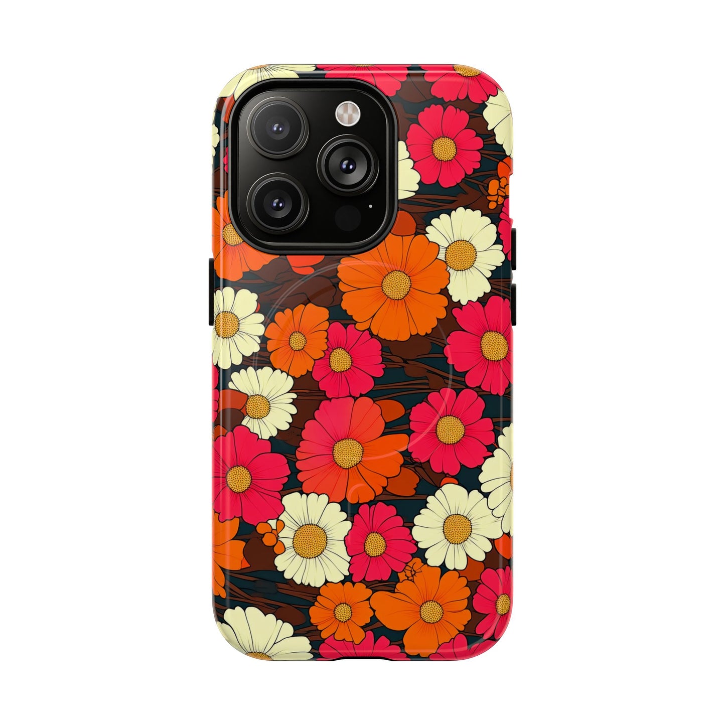 Flower Power Vintage Phone Tough Magnetic Case