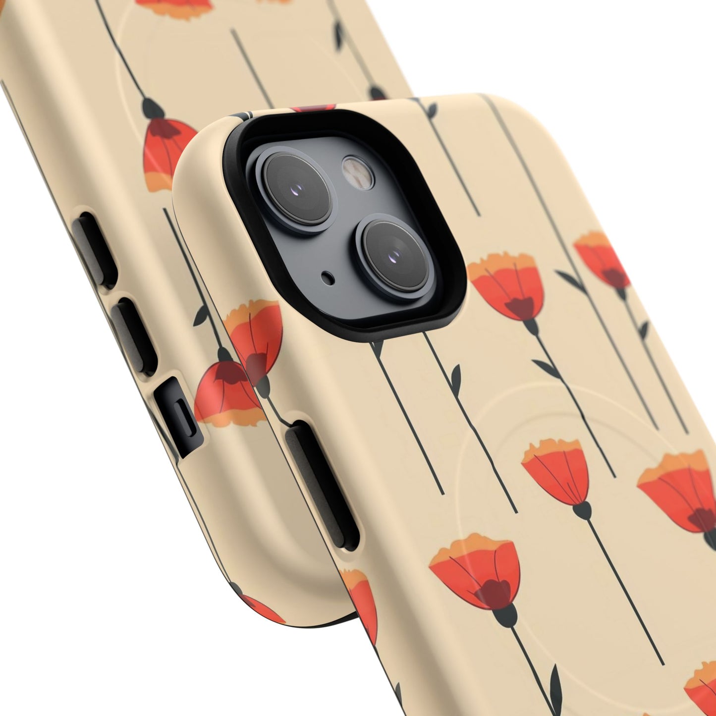 Poppy Line Tough Magnetic Phone Case