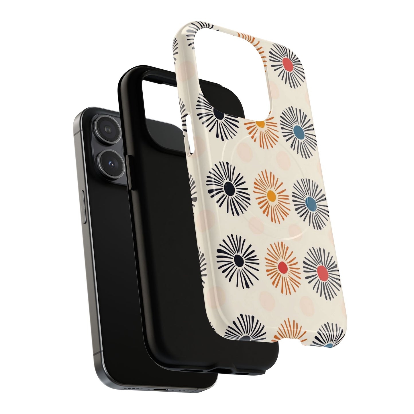 Burstwise Colorful Floral Tough Magnetic Case