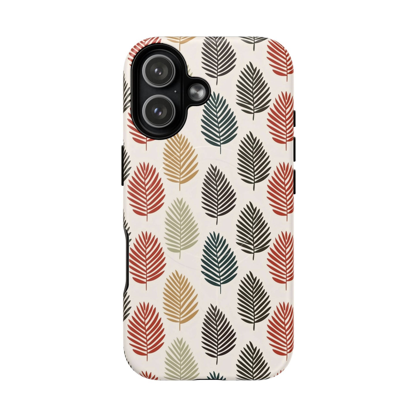 Robuste magnetische Handyhülle mit Herbstlaub-Motiv