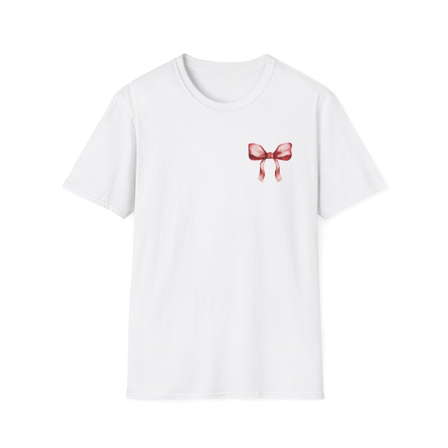 Vintage Heart &amp; Bow Unisex Softstyle T-Shirt
