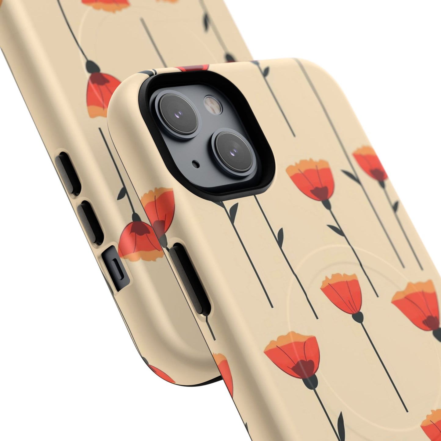 Poppy Line Tough Magnetic Phone Case