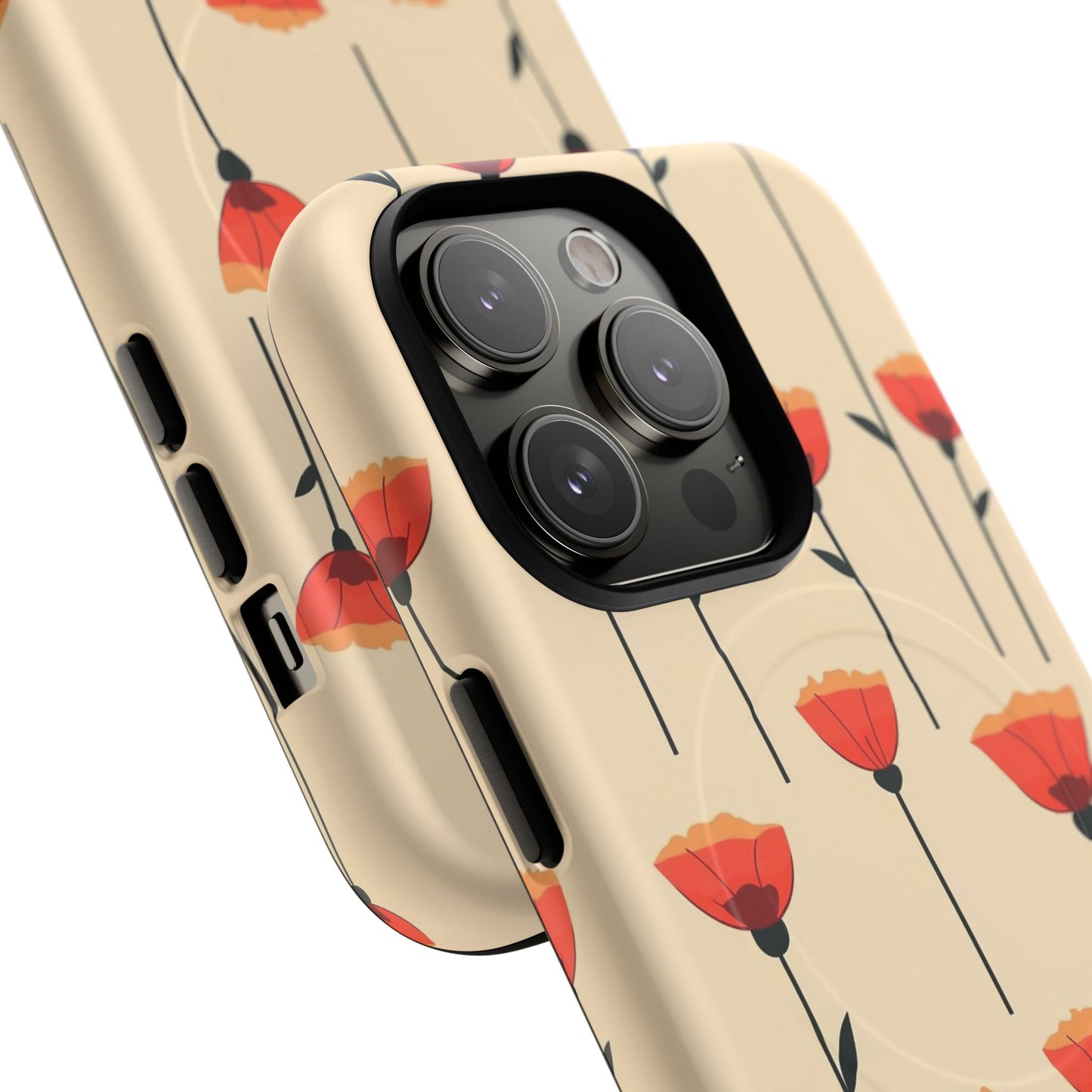Poppy Line Tough Magnetic Phone Case