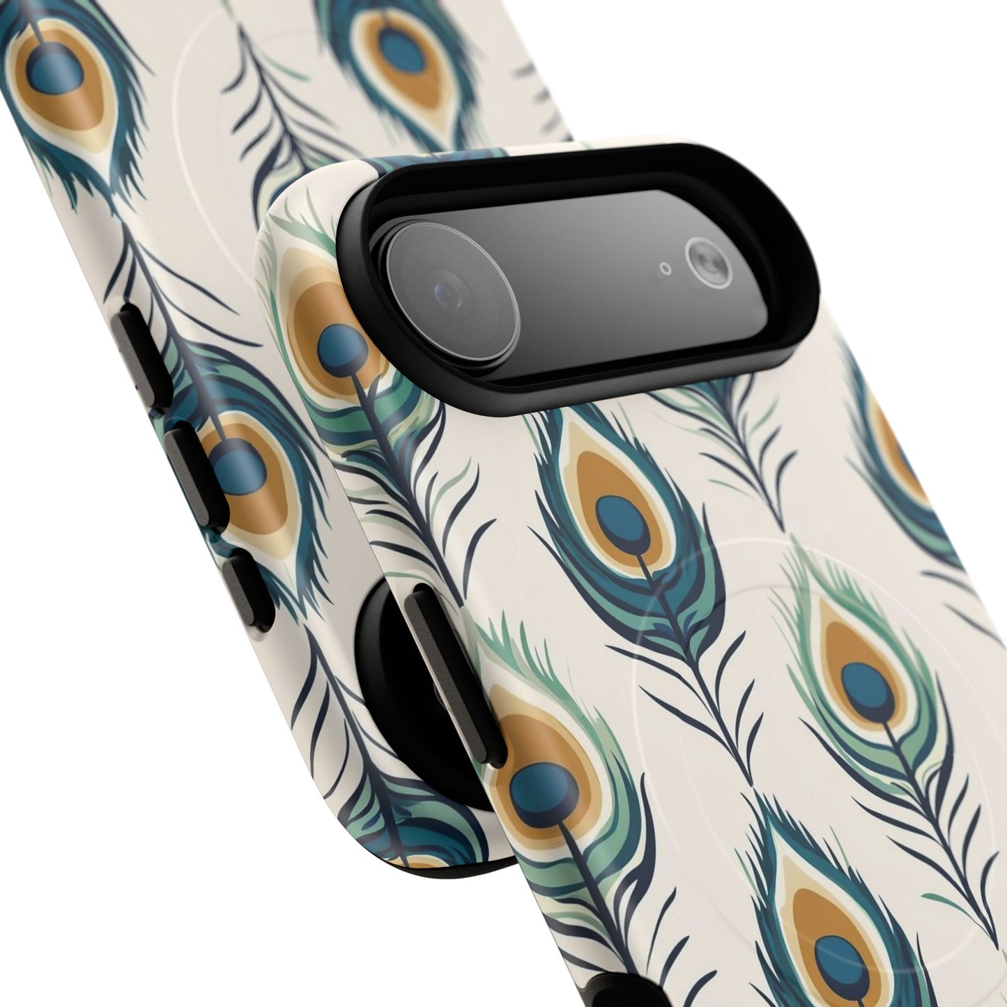 Peacock Feather Phone Tough Magnetic Case