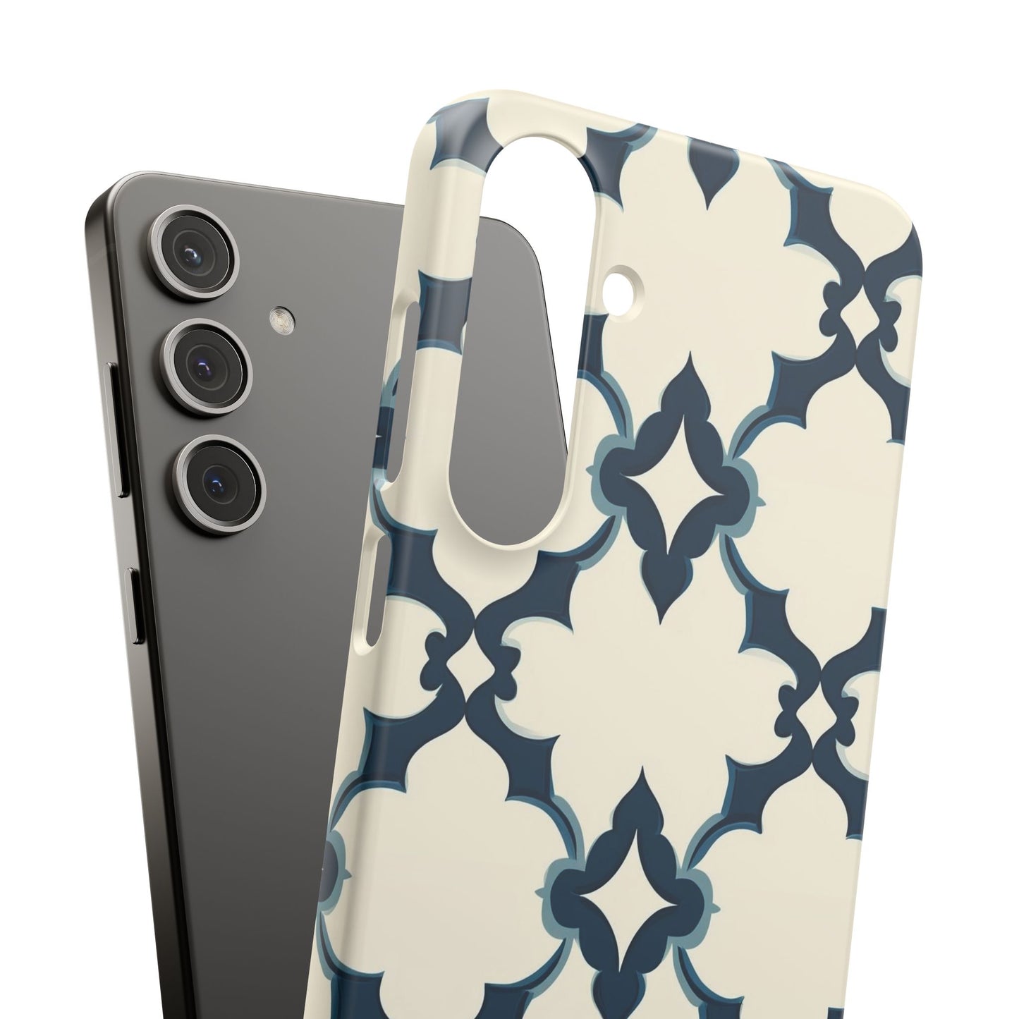 Midnight Quatrefoil Snap Case