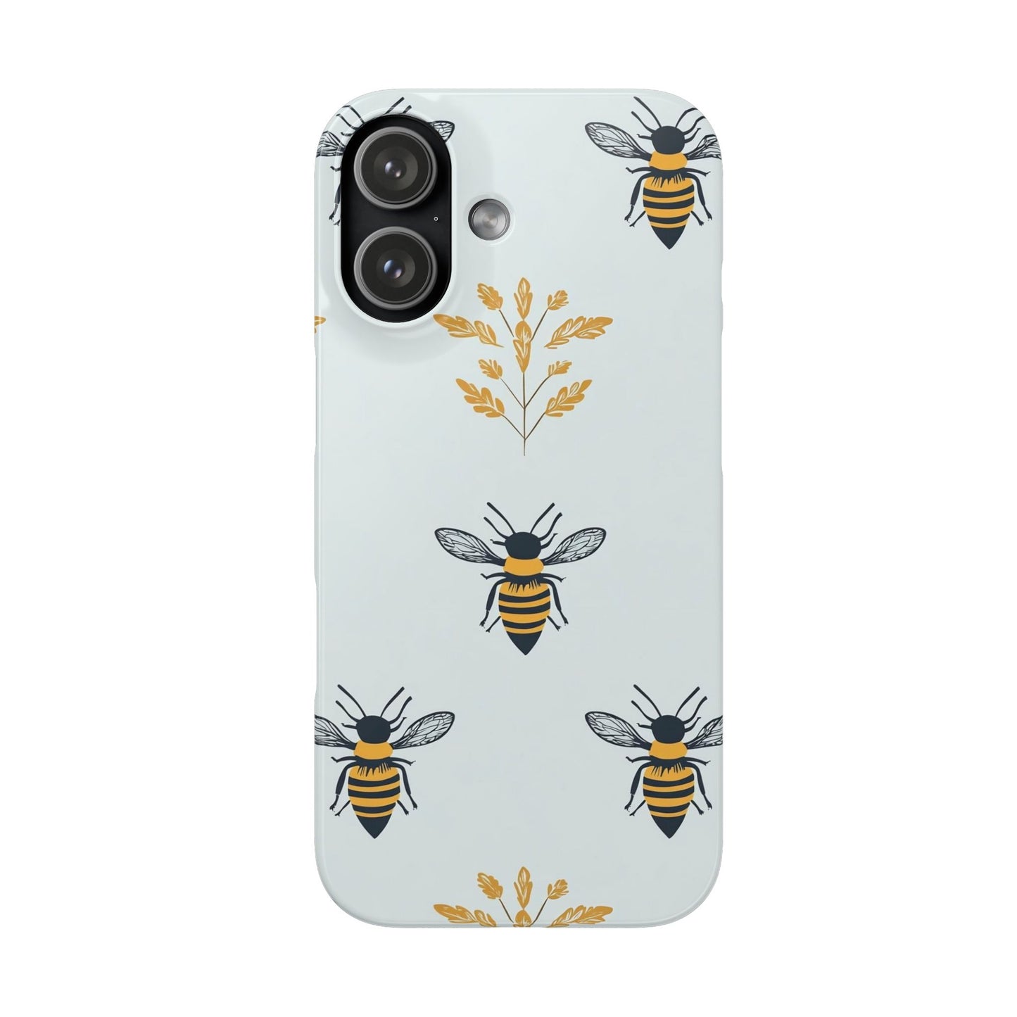 Blue Buzzing Bees Snap Case