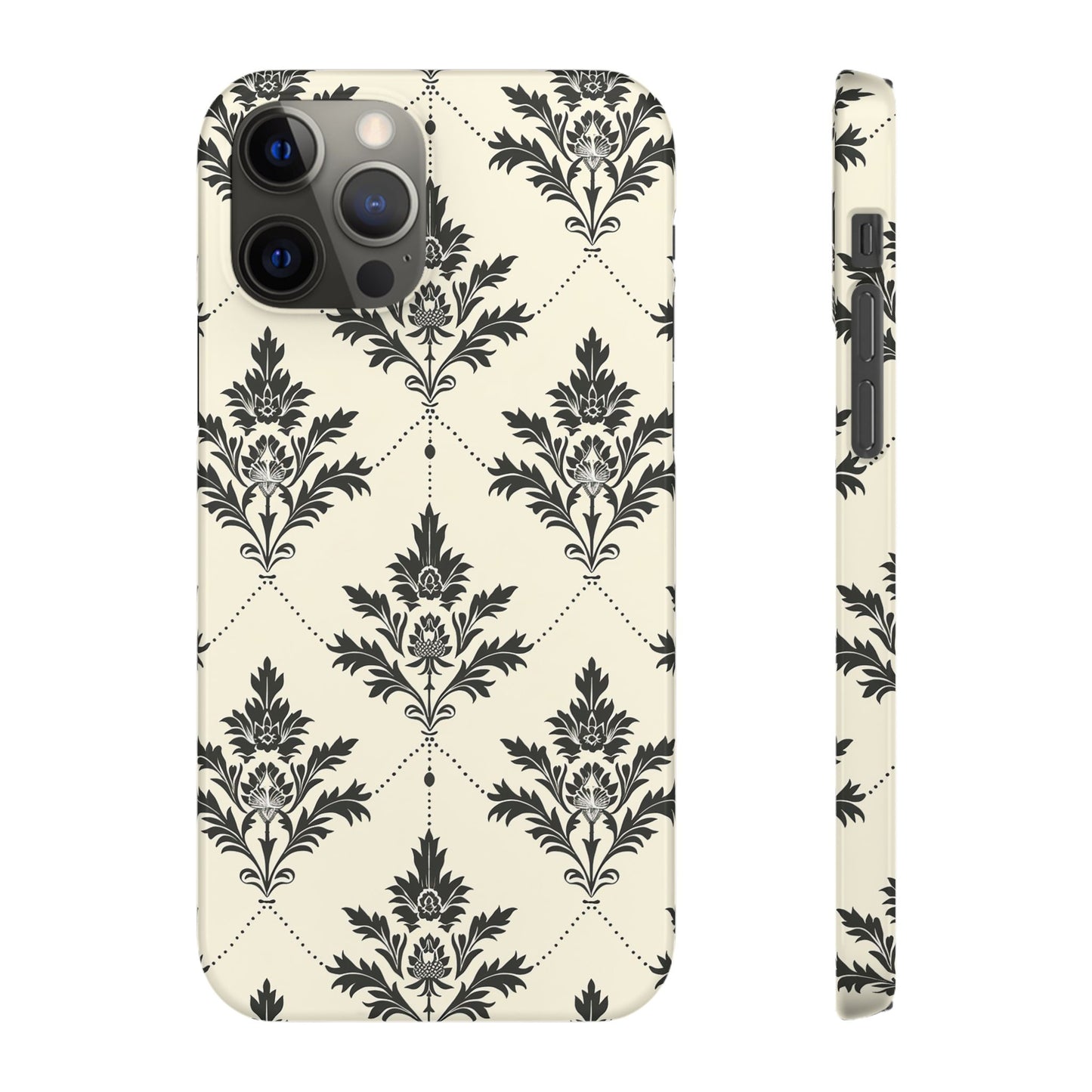 Midnight Damask Snap Case