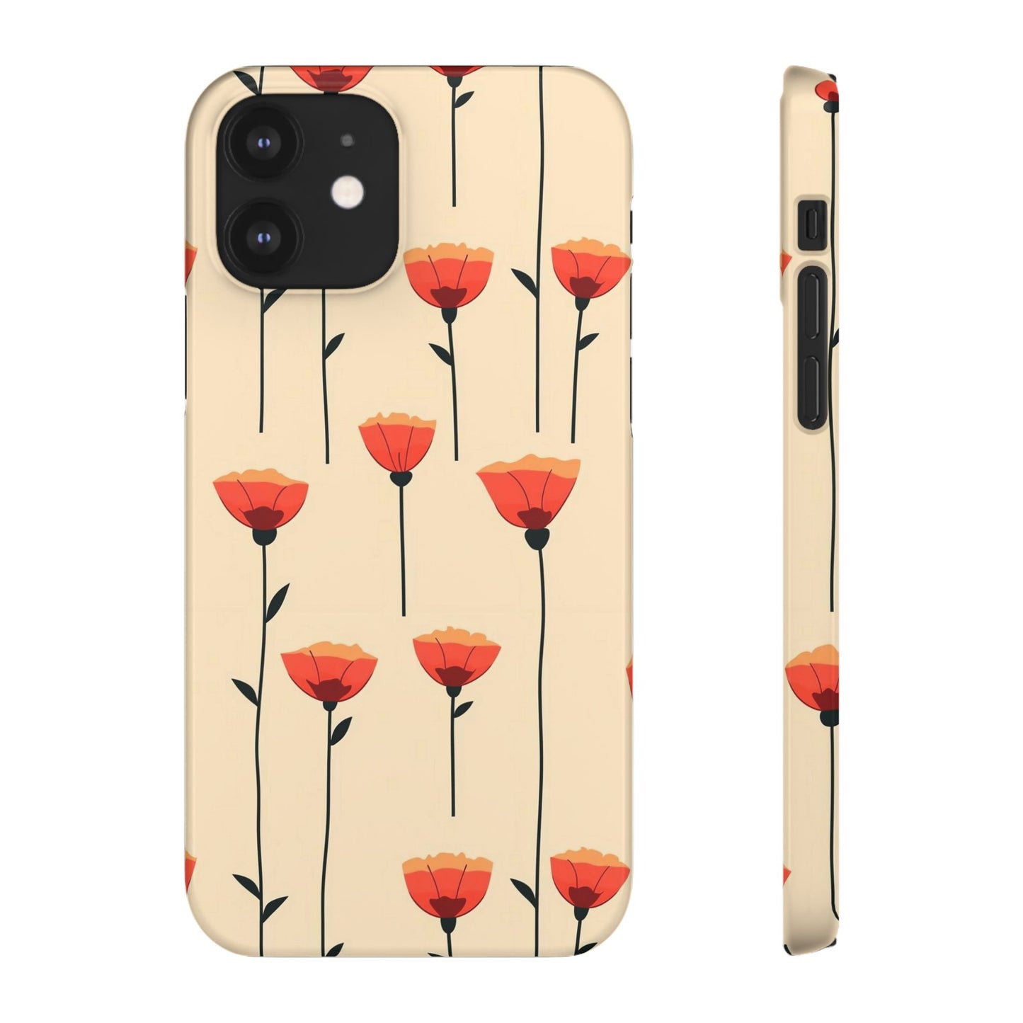 Poppy Line Snap Phone Case