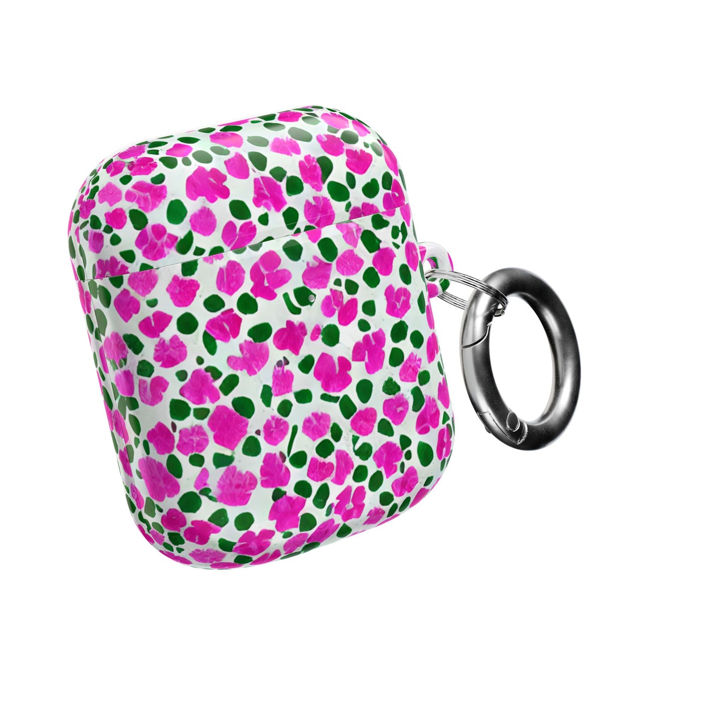 Petal Riot - Fuschia & Green Abstract AirPod Case