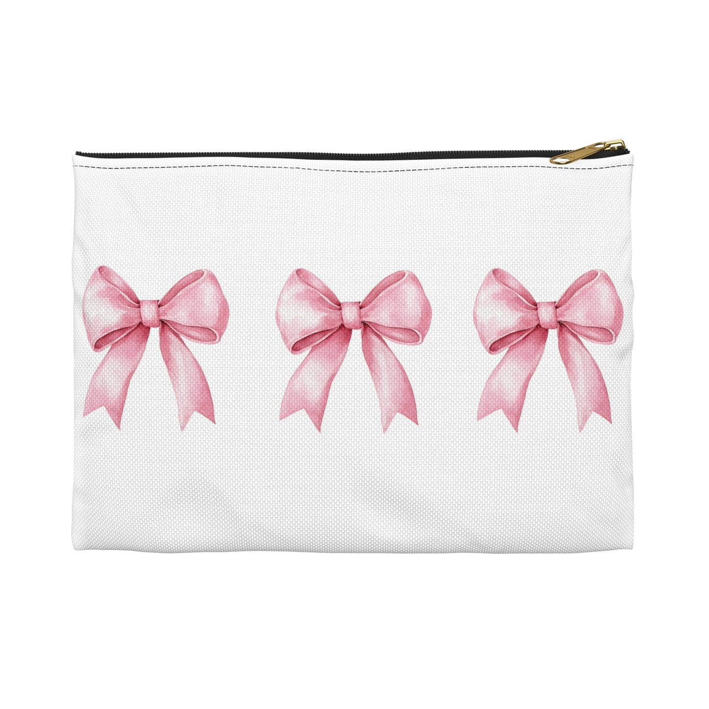 Bridal Accessory Pouch - Team Bride with Pink Bows