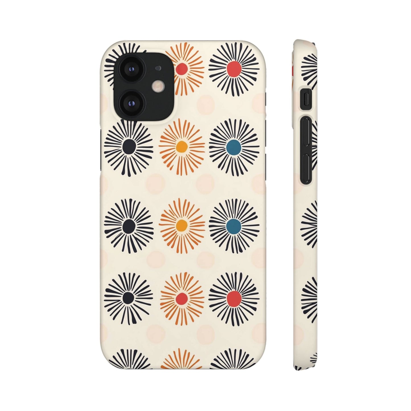 Burstwise Colorful Floral Snap Case