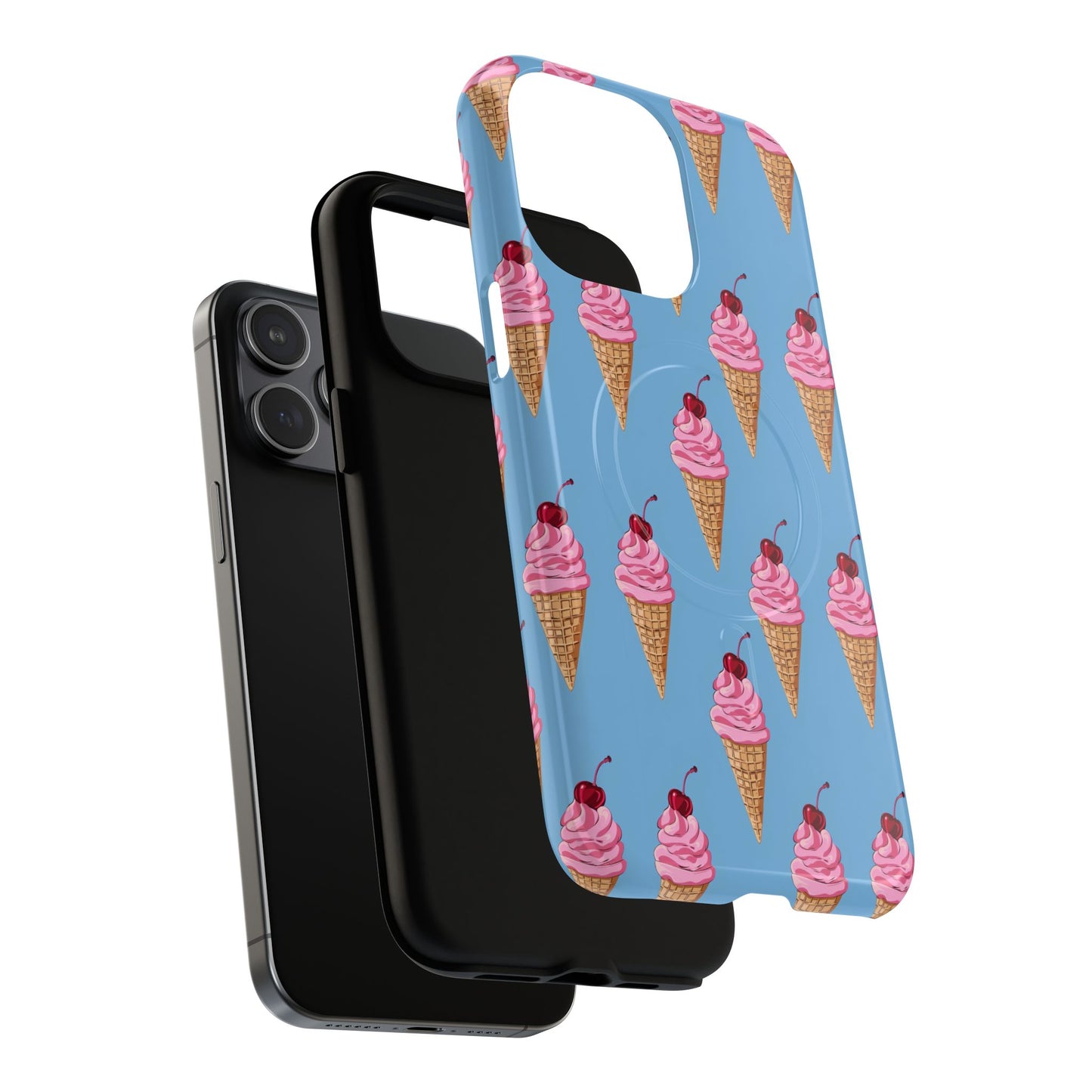 Cherry Swirl Tough Magnetic Phone Case