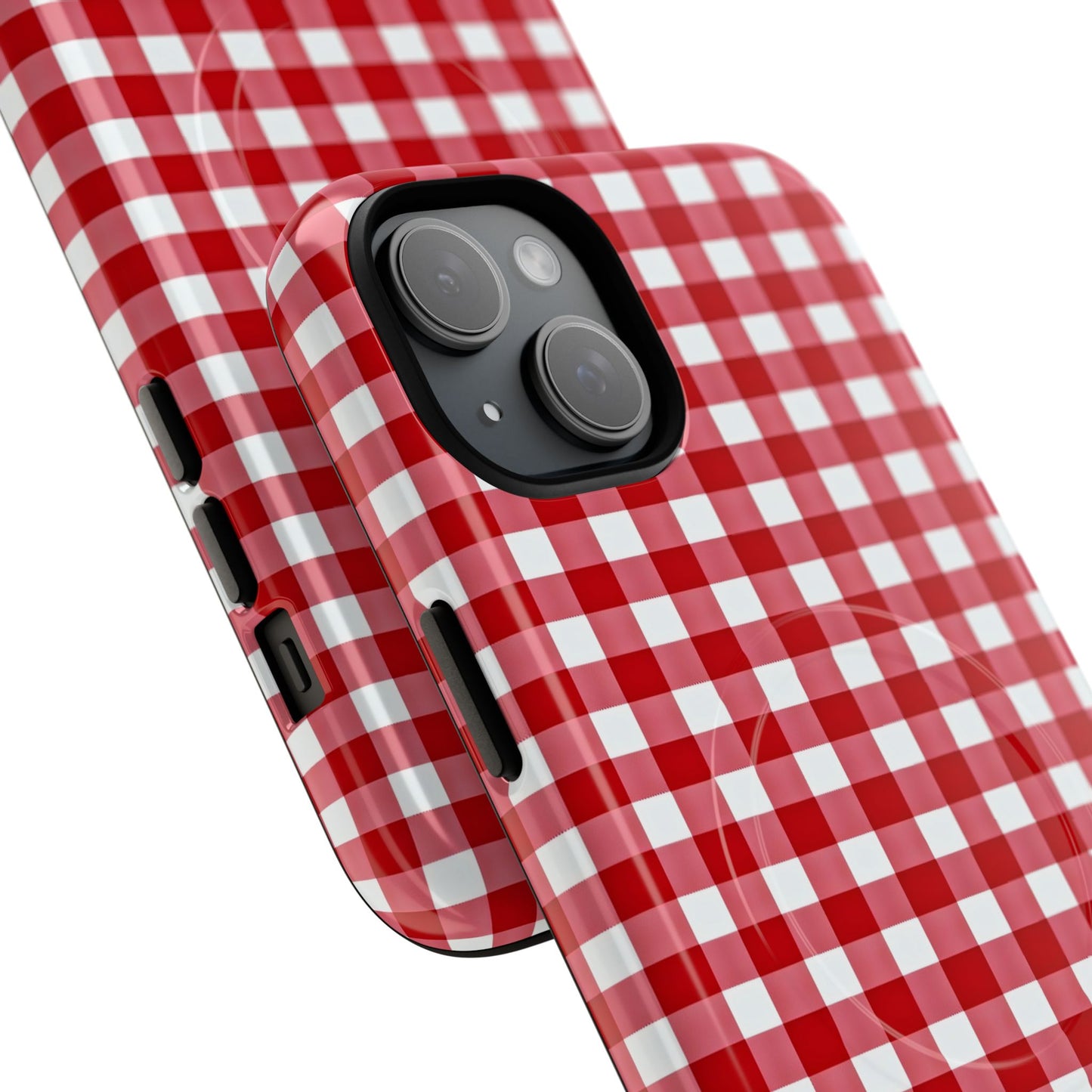 Red Plaid Tough Magnetic Phone Case